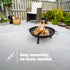 Iron Fire Pit Bowl - Black